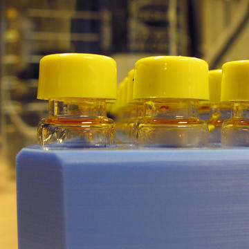 Image of yellow capped vials